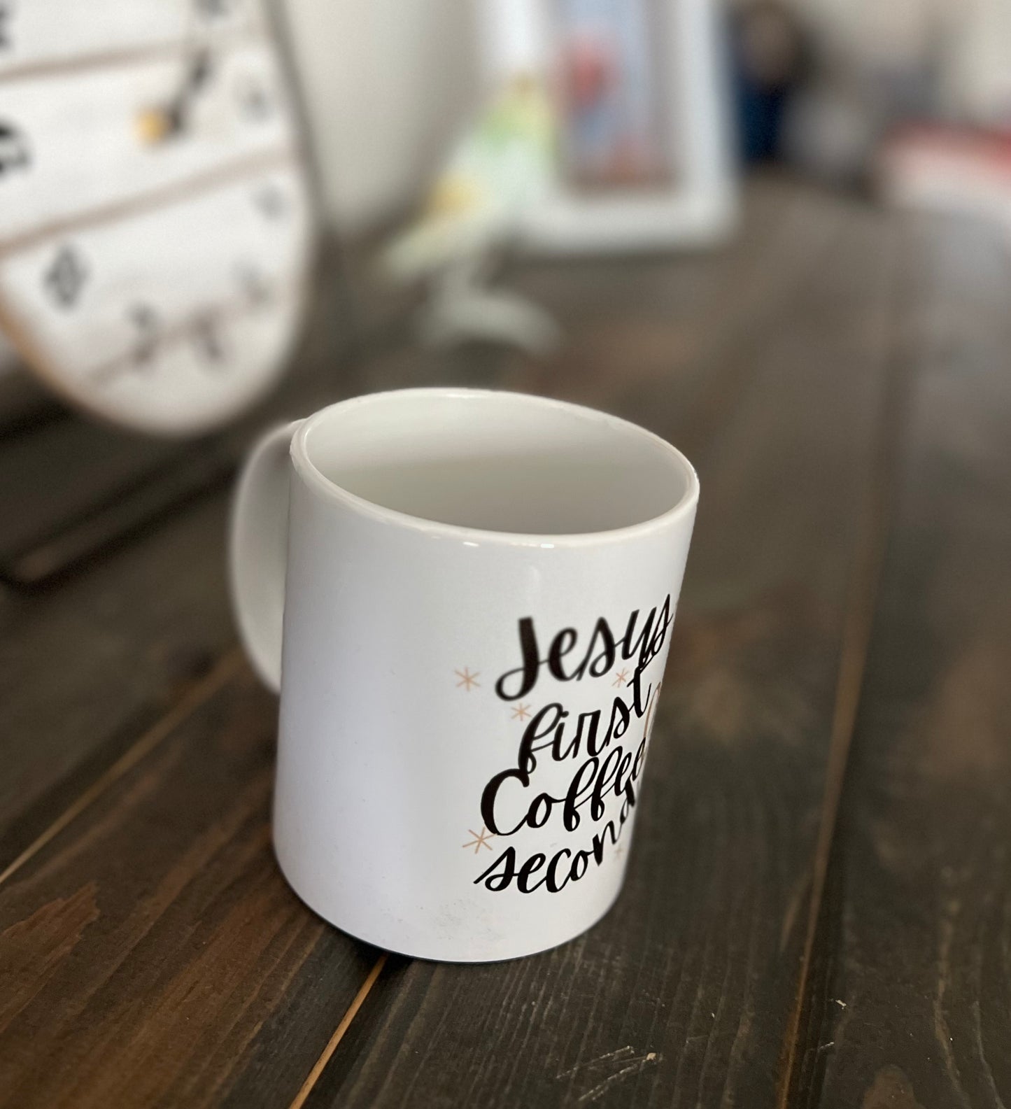 Jesus First Coffee Second mug