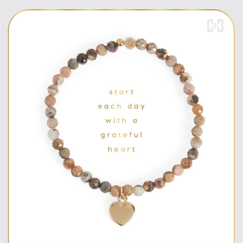 Coco + Carmen Heart Bracelet - Natural