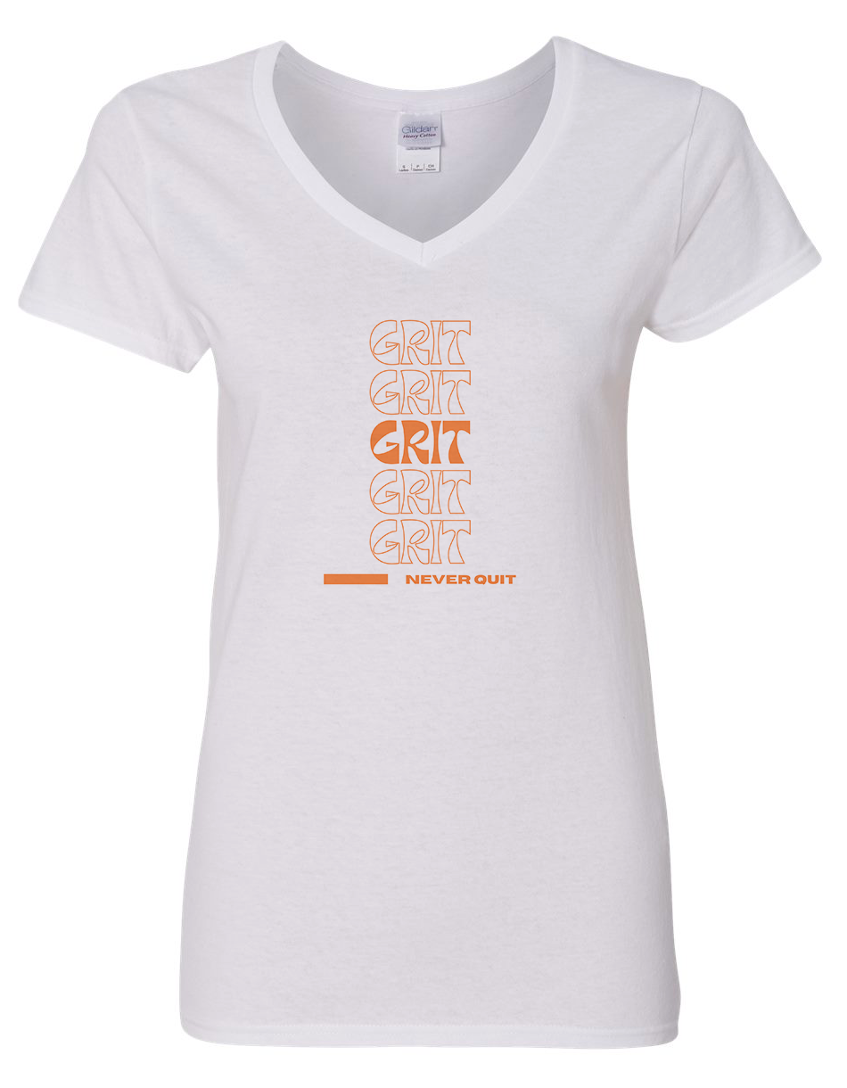 Grit... Never Quit Women's V-Neck