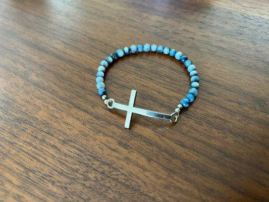 Beaded Bracelet with Cross