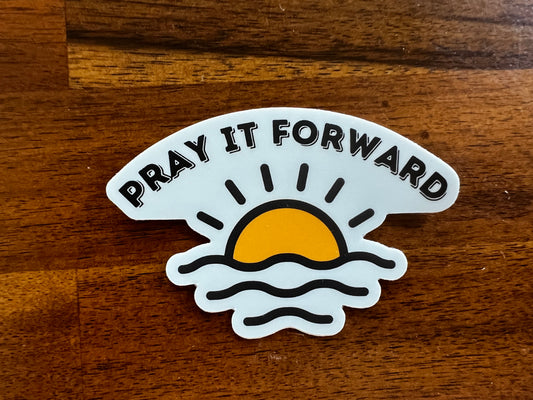Pray It Forward Sun Sticker