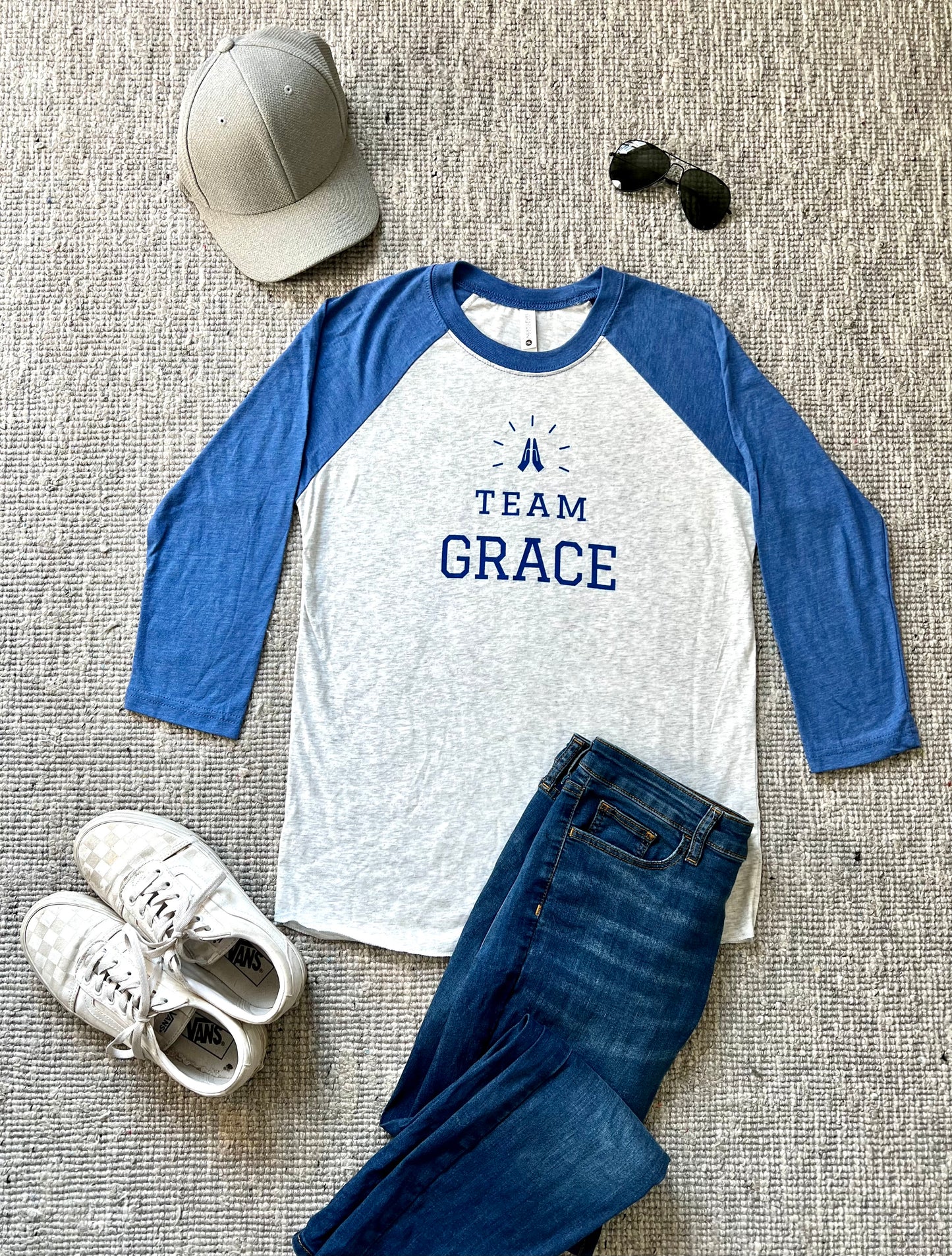 Team Grace Baseball Raglan Tee