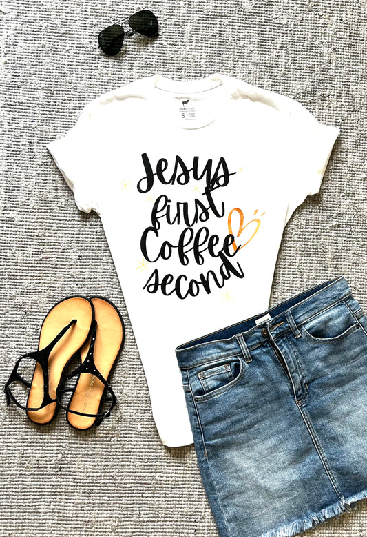 Jesus First-Coffee Second T-Shirt